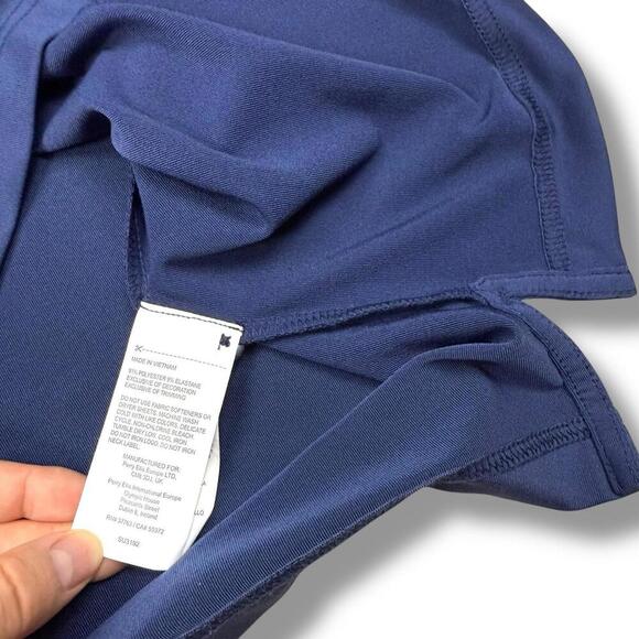 Callaway Shirt Men Medium Navy Striped OPTI DRI Performance Golf Polo Stretchy - Picture 7 of 9